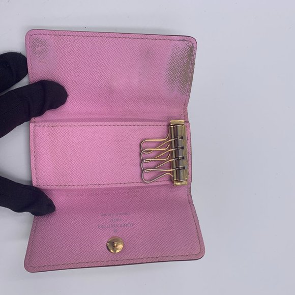 Authentic Louis Vuitton White Multicolor Key Case - Picture 9 of 16